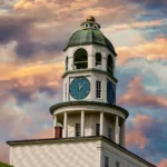 Old-Clock-On-Hill-In-Halifax