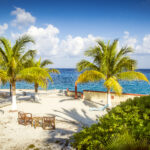 Coast of Cozumel island in Quinta Roo, Mexico