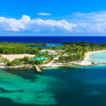 Panoramic view of the Roatan Island Honduras